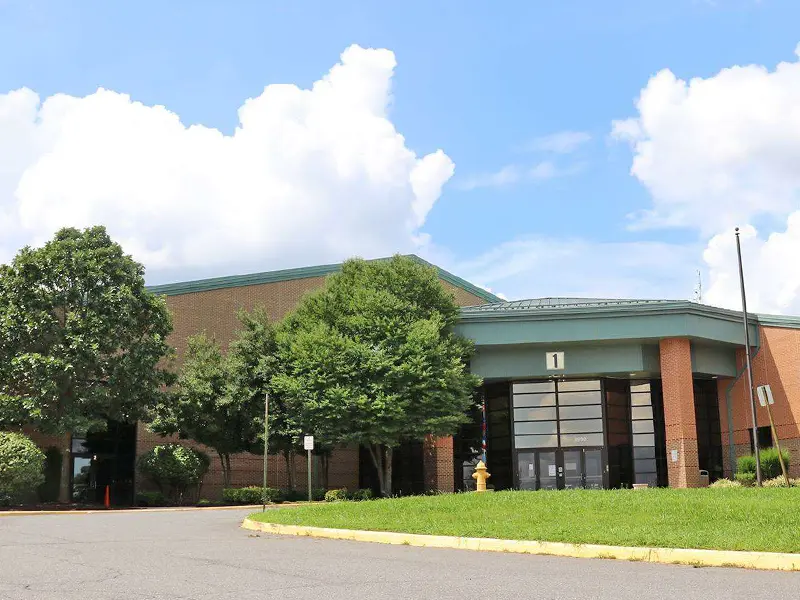 Bristow Run Elementary School building entrance