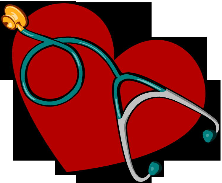 heart with a stethoscope